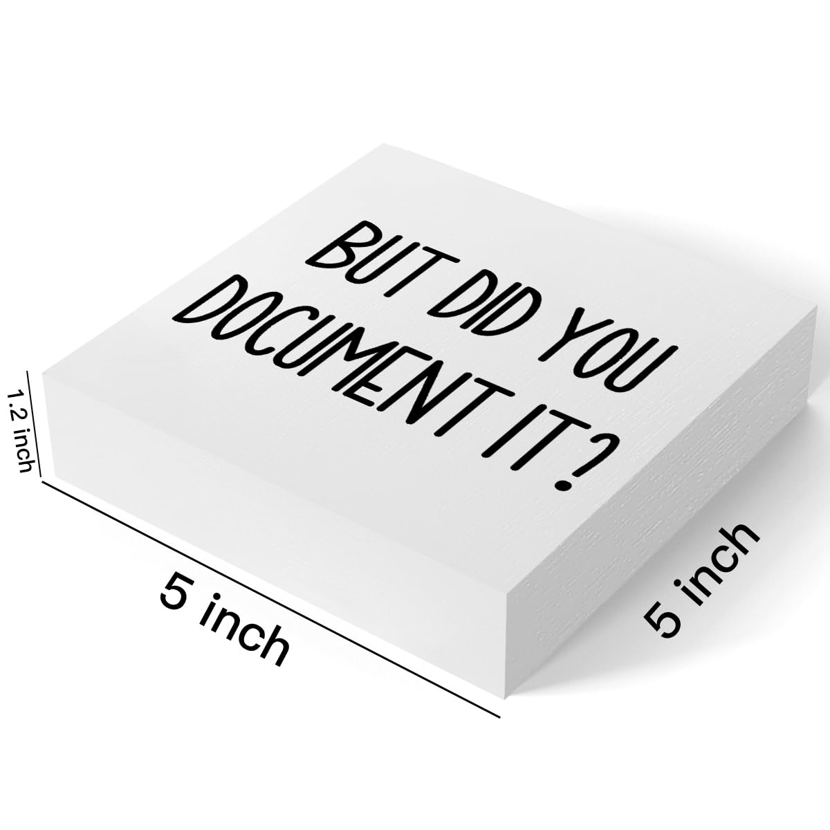 mmiishe The Office Gifts Desk Decor But Did You Document It Wooden Box Sign Funny Office Boss Gifts for Women Coworkers Boss Day Gifts for Him Decorations for Home Office 5 x 5 Inches