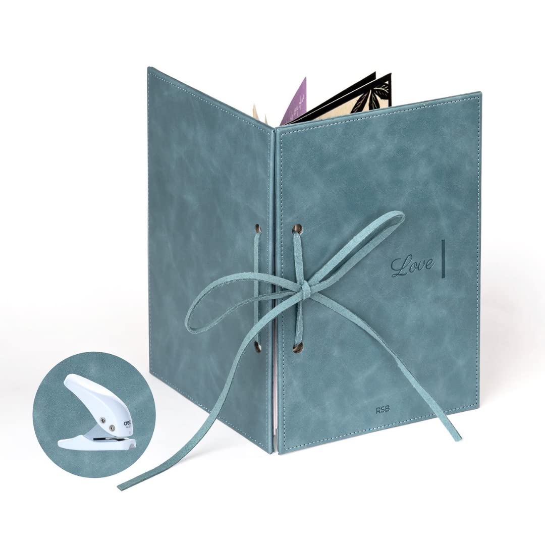 SIMPLY RSB Greeting Card Organizer Kit, Premium Vegan Leather, Transform Your Greeting Cards into a Forever Greeting Card Binder/Book/ Holder and Greeting Card Keeper