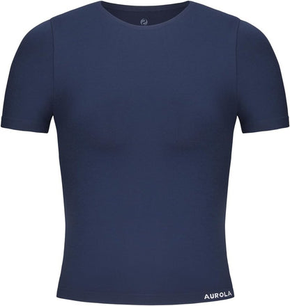 Seamless Short Sleeve Fitted T-Shirt for Women | Athletic Gym Workout Top