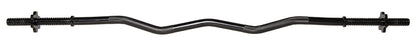 Signature Fitness Standard Olympic Super Curl Barbell Curl Bar Threaded Curl Bar, 48 inch, TH-CRUL-B