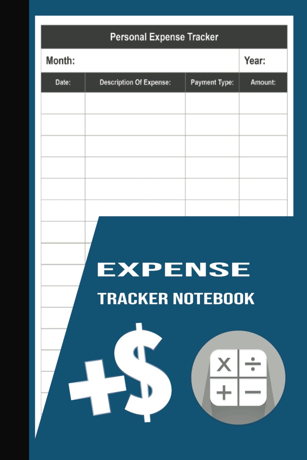 Expense Tracker Notebook: Monthly Budget Planner & Expense Tracker | Simple Money Management Ledger | Personal Finance Organizer Notebook for Home or Small Business