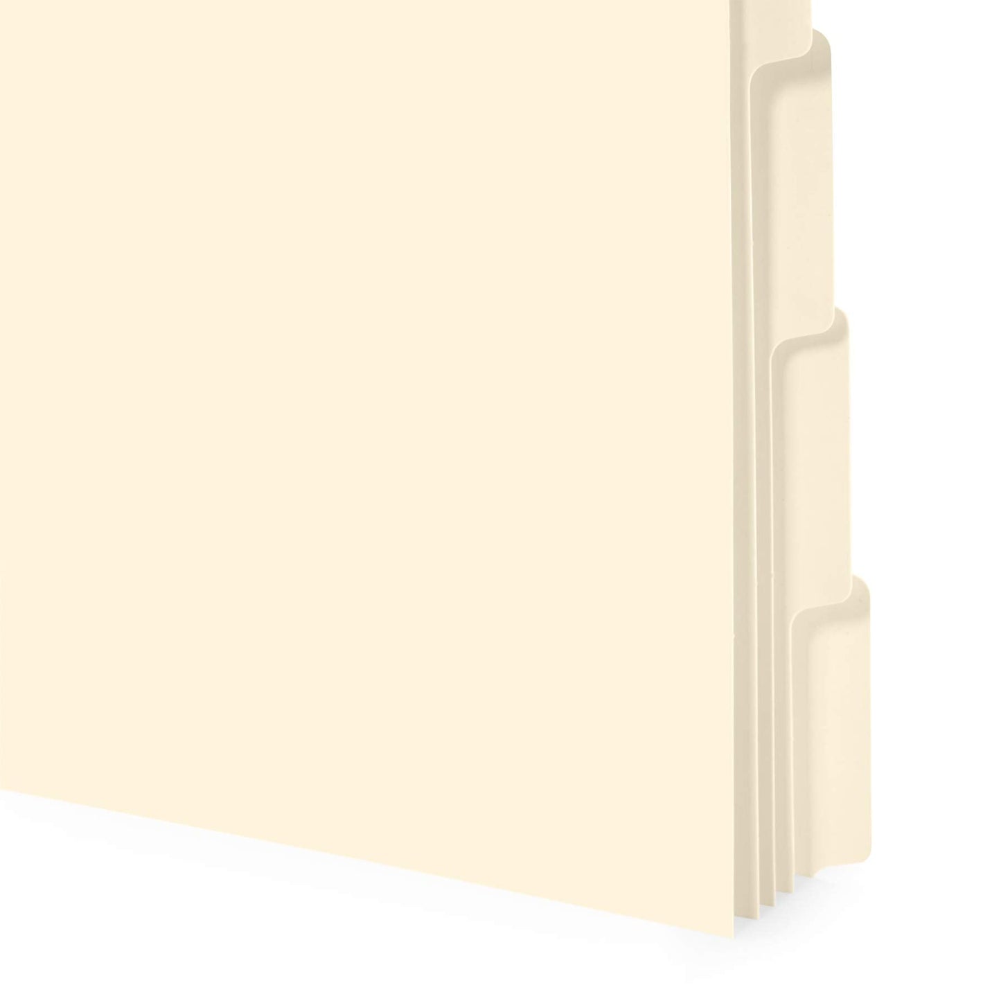 Blue Summit Supplies 3 Ring Binder Dividers with Reinforced Edge, 1/5 Cut Tabs, Letter Size, 3 Hole Punch Section Index Dividers for Binders, Manila, 100 Pack