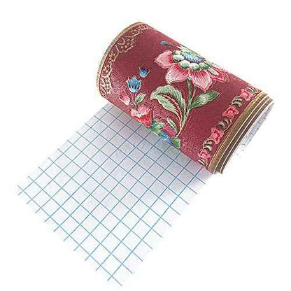 Lantern Flower Self-Adhesive Wallpaper Border PVC Wall Covering Borders Bathroom Kitchen Tiles Decor Sticker 5 Meters (Red)