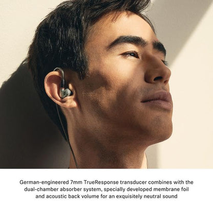 Sennheiser IE 600 In-Ear Audiophile Headphones - TrueResponse Transducers for Equisitely Neutral Sound, Includes balanced cable, Gray, Black