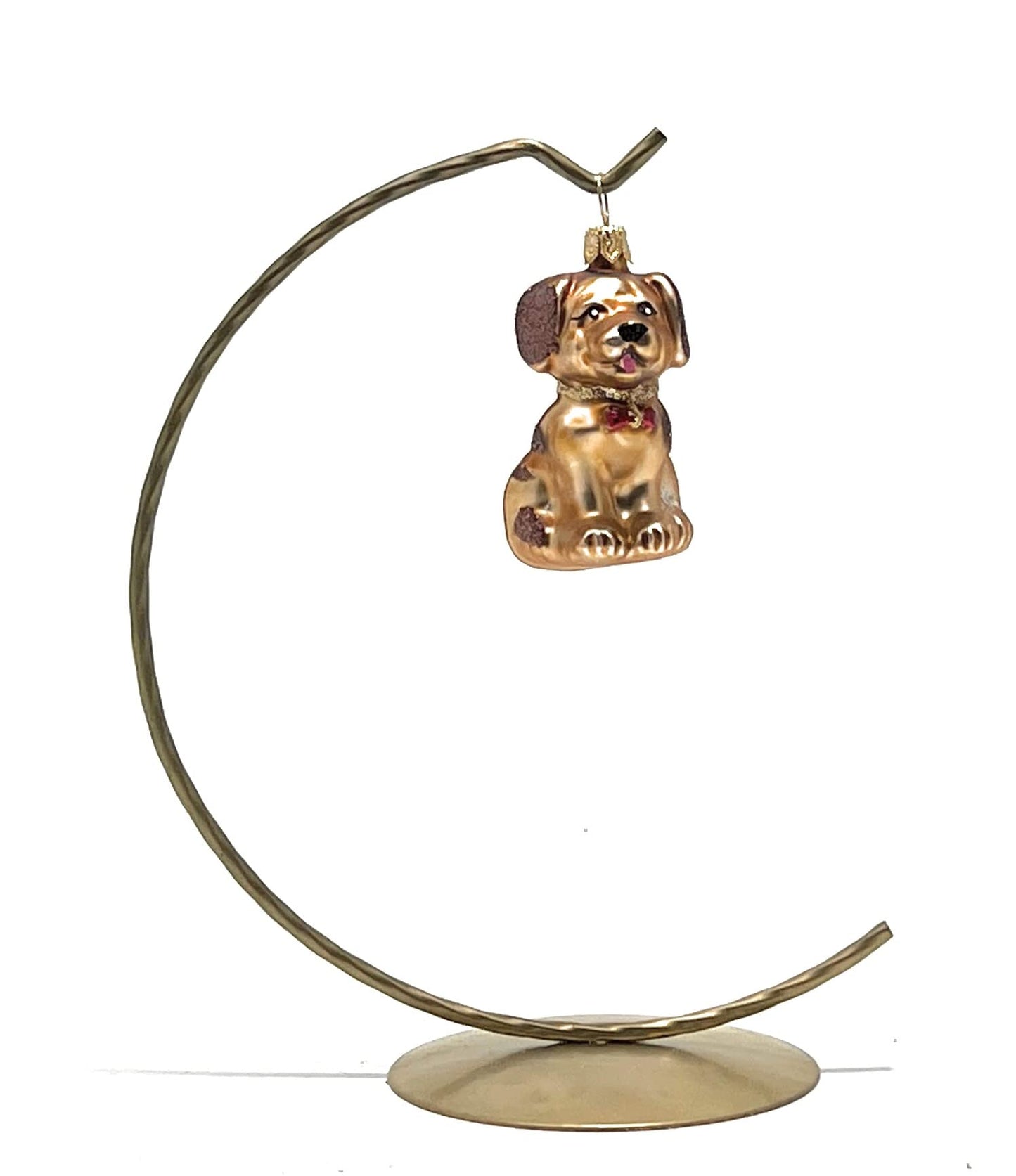 Polish Gallery Tiny Tree Ornaments Dog Handcrafted Mouth Blown Glass Miniature Ornaments for Christmas Tree Mini Christmas Tree Ornament Set Made in Poland