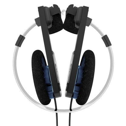 Koss Porta Pro Classic On-Ear Headphones, Retro Style, 3.5mm Wired Plug, Durable, Black/Silver