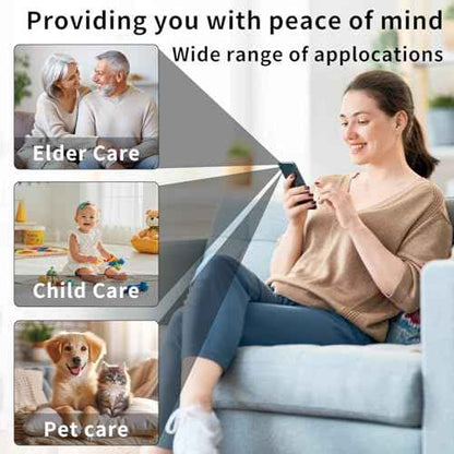 Mini Hidden Camera WiFi Wireless ? Indoor Security Camera with Motion Detection, Night Vision, App Control, SD Card Storage ? Compact Camera for Home, Office, Baby & Pet Monitoring (Wireless)