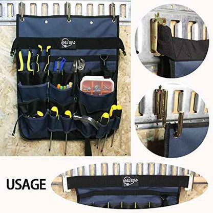 E Track Hanging Tool Organizer,Wall Hanging Tool Organizer,E Track Accessories for Flatbed Enclosed Trailers,Garages,Tool Room.2PACK