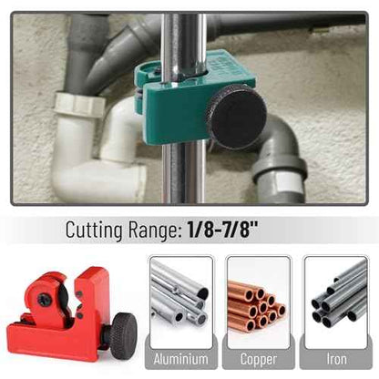 Bates- PEX Pipe Cutter, Cuts up to 1-1/4", Tube Cutter 1/8"-7/8", PTFE Seal Tapes, PEX Tools, Rubber Hose Cutter Tool, PEX Cutter Tool, PEX Cutters, Plastic Pipe Cutter, Pipe Cutters Plumbing