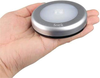 Searik 6 Pack Motion Sensor Lights Indoor, Magnetic Cordless Battery Powered LED Night Light Step Stair Closet Lights Under-Cabinet Lighting Stick On Anywhere Lamp for Home Kitchen Cabinet Bathroom