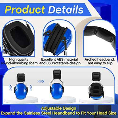 Amylove 6 Pcs Kids Noise Cancelling Headphones 27db Adjustable Earmuffs for Autism Sensory Toddler Children
