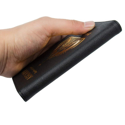 Passport Cover Kingdom of Wakanda Printed Passport Holder Leatherette Black Panther Passport Case with Multi Card and Ticket Slots