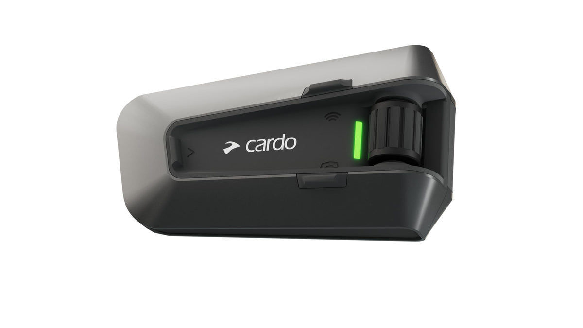 Cardo PACKTALK Edge Motorcycle Bluetooth Communication System Headset Intercom - Dual Pack