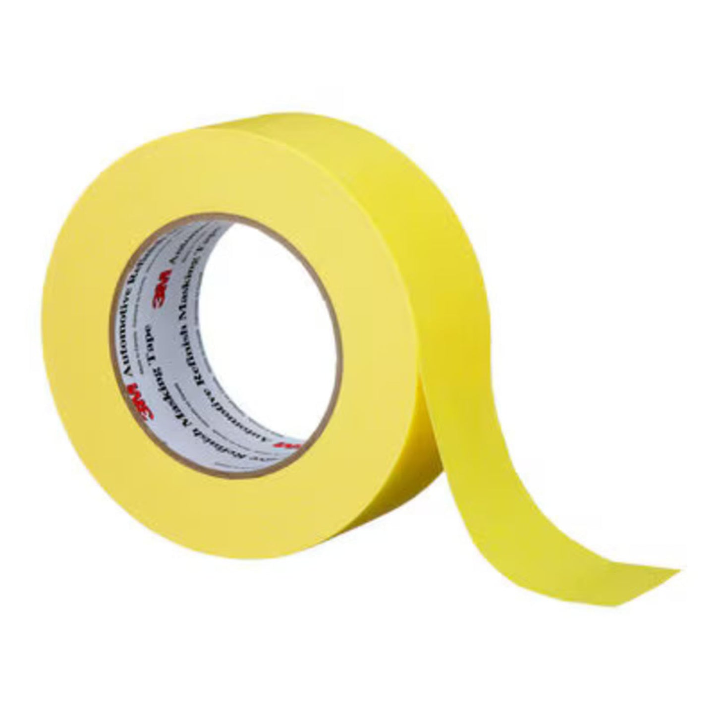 3M Automotive Refinish Masking Tape, 06656, 48 mm x 55 m, 6 Rolls – High-Performance Yellow Crepe Paper Tape for Precise Auto Painting and Detailing