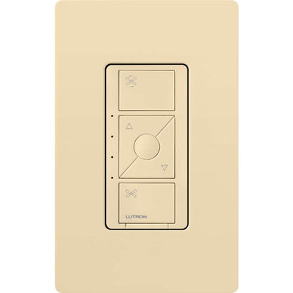 Lutron Caseta Smart Fan Speed Control Switch (Lutron Smart Hub Required), Single-Pole, PD-FSQN-WH, White