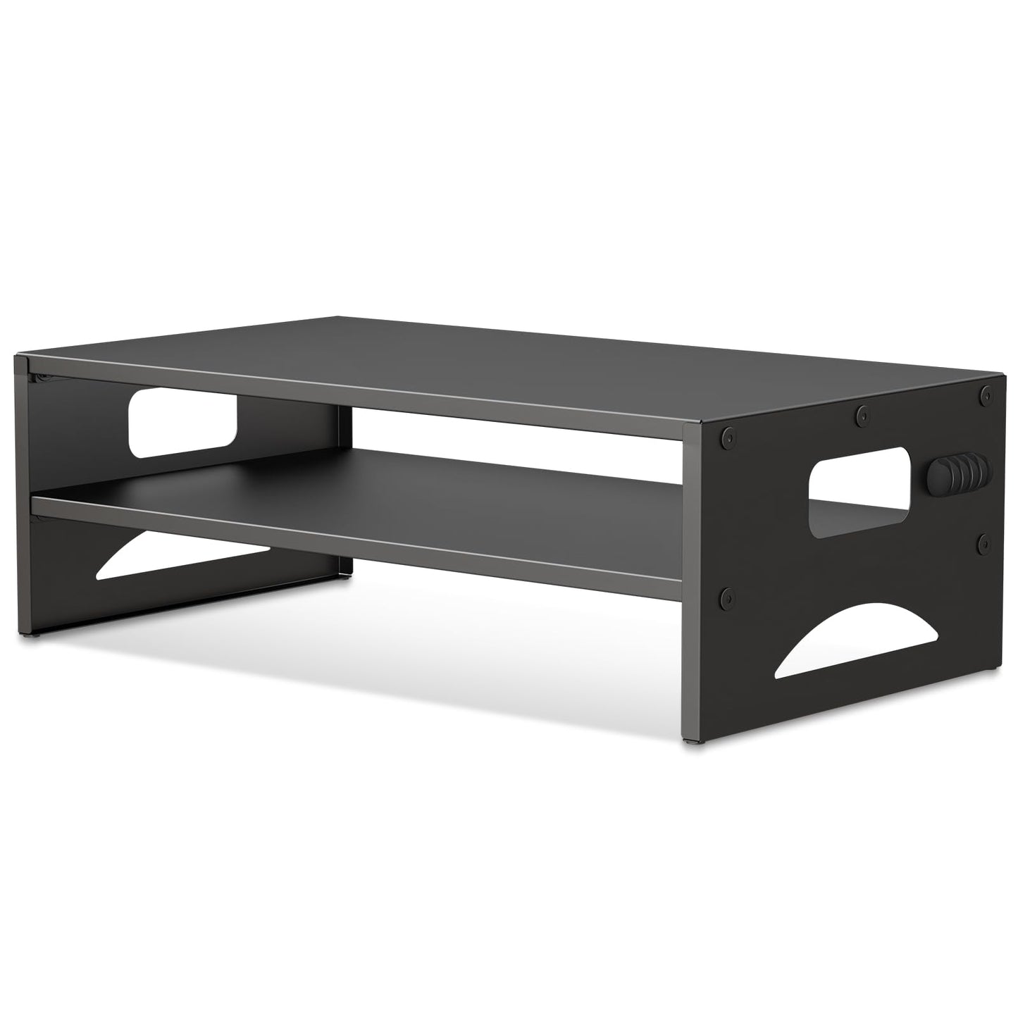 Pholiten Monitor Stand Riser, Desktop Stand, Computer Stand, Ergonomic Design, Two-Level Design, Desktop Organization, Keyboard Smartphone Storage, Printer Stand, Display Stand, 16.5 x 9.3 x 5.6