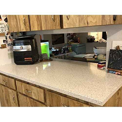 burgeliy Self Adhesive Film15.8¡¿80 Inches Vinyl Wrap Protector Auto Modification Film White wavepoint Shiny for Bathroom£¬Kitchen Countertops Table Desk Furniture Peel and Stick Waterproof Wallpaper