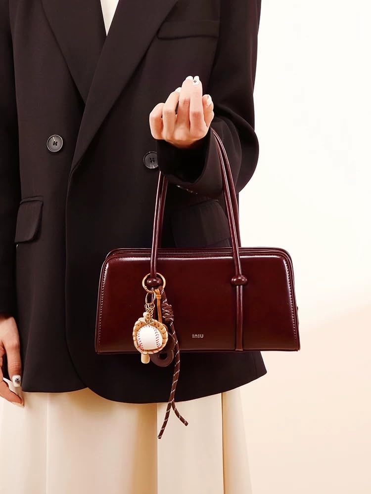 RTPRTP Brown Purse for Women, Small Faux Leather Top Handle Handbag with Crossbody Strap, Retro Satchel Shoulder Bag for Everyday Work and Going Out (brown)