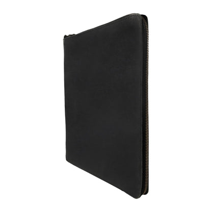 Hide & Drink, Zippered Journal Cover for Moleskine Notebook, XXL Size (8.5 x 11 in. Notebook NOT Included) Full Grain Leather, Handmade, Charcoal Black