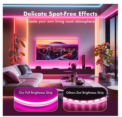 MFWW Neon Rope Lights, 33FT RGB LED Strip Lights, App Control, IR Remote, Outdoor IP67 Waterproof, Music Syncing, Flexible DIY Design for Bedroom, Gaming, Party, Christmas Decor