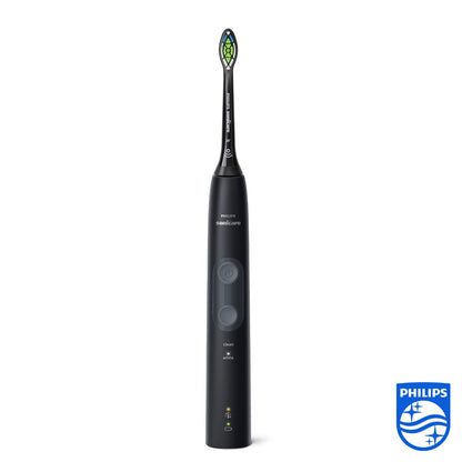 Philips Sonicare ProtectiveClean 4500 Electric Toothbrush HX6830/53 - Sonic Toothbrush with 2 Cleaning Programs, Pressure Control, Timer & Travel Case - White, Pack of 1