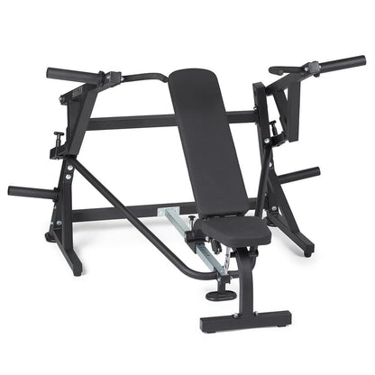 Titan Fitness Plate-Loaded Chest Press Machine with Adjustable FID Bench, 1000 LB Capacity, Converging Lever Arms for Bench Press, Chest & Back Home Gym Equipment