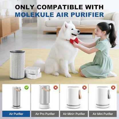 Filter Replacement Set Compatible with Molekule Air Purifier, 1pc H13 HEPA PECO-Filter + 2pcs Activated Carbon Pre-Filters