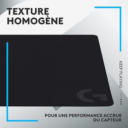 Logitech G G240 Cloth Gaming Mouse Pad, Optimised for Gaming Sensors, Moderate Surface Friction, Non-Slip Mouse Mat, Mac and PC Gaming Accessories, 340 x 280 x 1 mm