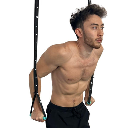 Kensui Nanobars V2 – Ultra-Compact Portable Suspension Trainer – Pocket-Sized Home Gym for Travel & Outdoor Workouts – 600lb Capacity – Dual Anchor System with Rotating Handles (Black)