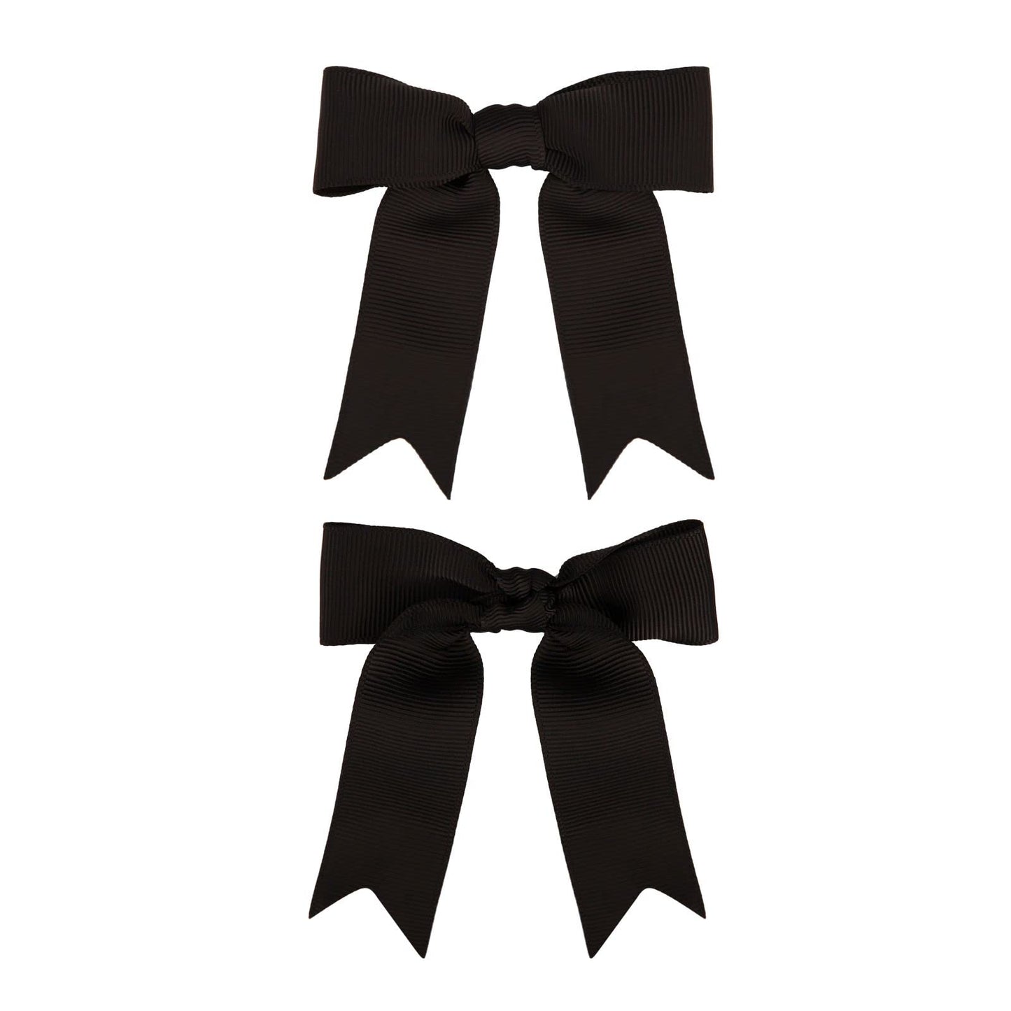 Meseey 50 Pcs 3 Inches Black Grosgrain Ribbon Twist Tie Bow Pretied Premade Craft Bows for Treat Bags Gift Wrapping Basket Wedding Baby Shower Brithday Valentine's Day Christmas Party