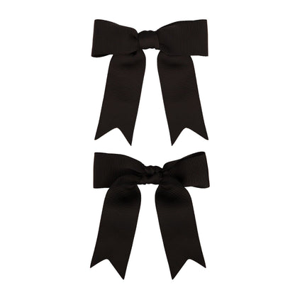 Meseey 50 Pcs 3 Inches Black Grosgrain Ribbon Twist Tie Bow Pretied Premade Craft Bows for Treat Bags Gift Wrapping Basket Wedding Baby Shower Brithday Valentine's Day Christmas Party
