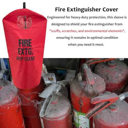 Fire Extinguisher Cover, Heavy Duty Fire Protective Sleeve from scuffs & scratches Accessories, 17"Wx22"L,1 Pcs (5-13LB)