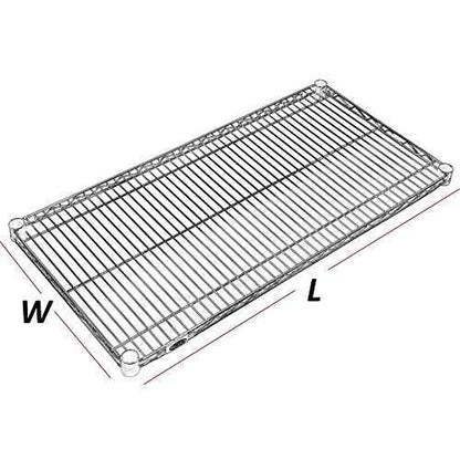 Nexel Additional Wire Shelf for Wire Shelving Units, 600-800 lb Capacity, 18"W x 36"L, Chrome Finish