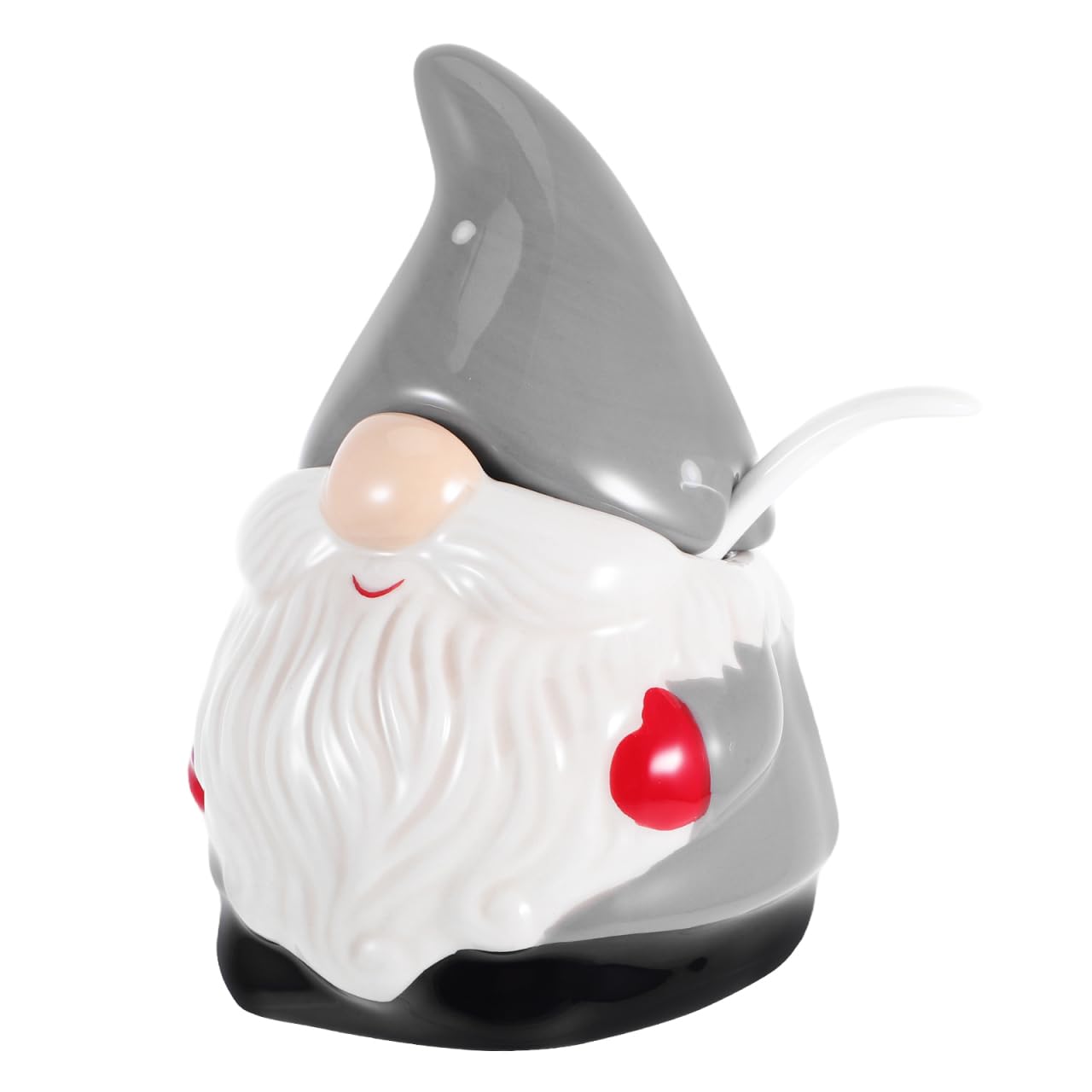Healeved Gnome Cookie Jar Ceramic Christmas Candy Jar Christmas Cookie Tin with Lids Holiday Santa Tea Boxwith Lid Centerpieces Condiment Spice Holder