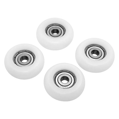 Upgraded Set of 4 Rollers Kit Replacement for Total Gym Wheels/Rollers, Fits for Gym Models 2000, 3000, Some 3000 XL, and a Few Very Early XL (White)