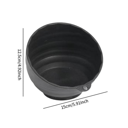 Aosekaa Gym Chalk Bowl Storage Bowl Multi Position Portable Large Gym Chalk Container Chalk Holder for Sports Gymnastics Deadlifting, Black