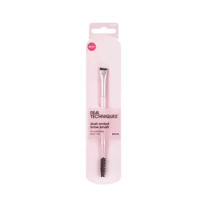 Real Techniques Eye Shade & Blend Makeup Brush Trio, For Eyeshadow & Liner, Makeup Tools for Shaping & Grooming Brows, Defined Makeup Look, Synthetic Bristles, Vegan & Cruelty-Free, 3 Count