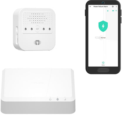 YoLink Smart Power Fail Alarm & Hub Kit, Smart Home Starter Kit with AC Power Outage Alert, LoRa Long-Range, Remote Monitoring, App Alerts, Text/SMS, Email Alerts, IFTTT