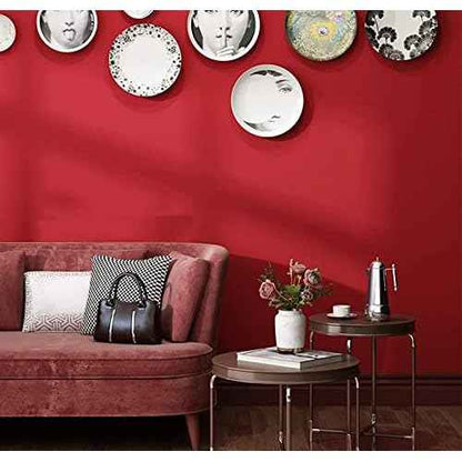 15.7" x 118" Thicken Red Contact Paper - Solid Color Peel and Stick Wallpaper for Cabinets and Countertops