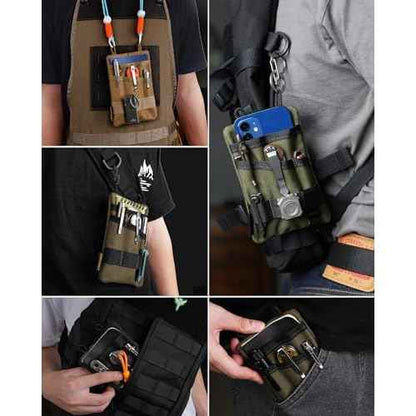 VIPERADE VE1 Pocket Organizer, EDC Pouch for Men, EDC Organizer Storage EDC Gears, Multitool Pocket Pouch Hold Your Flashlight/Pocket Knife, Pen, Notebook