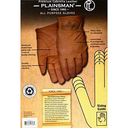 Plainsman Premium Cabretta Leather Gloves (2 Pair) - Small