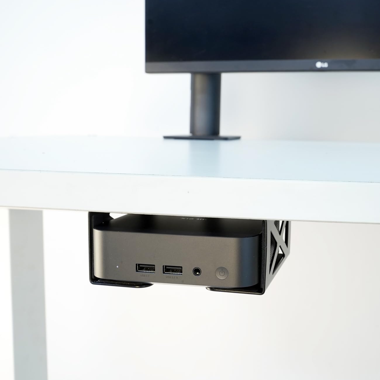 bylitco Under Desk Laptop/Mini PC Storage Mount,CPU Holder,Compatible with Dell OptiPlex,Mac Book,Mac mini and More.