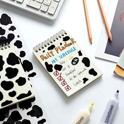 600Pcs Cow Print Stickers, Self-Adhesive Wall Decals Vinyl Print, Black Waterproof Animal Stickers for Cow Themed Bathroom, Nursery, Bedroom and Living Room Wall Decor