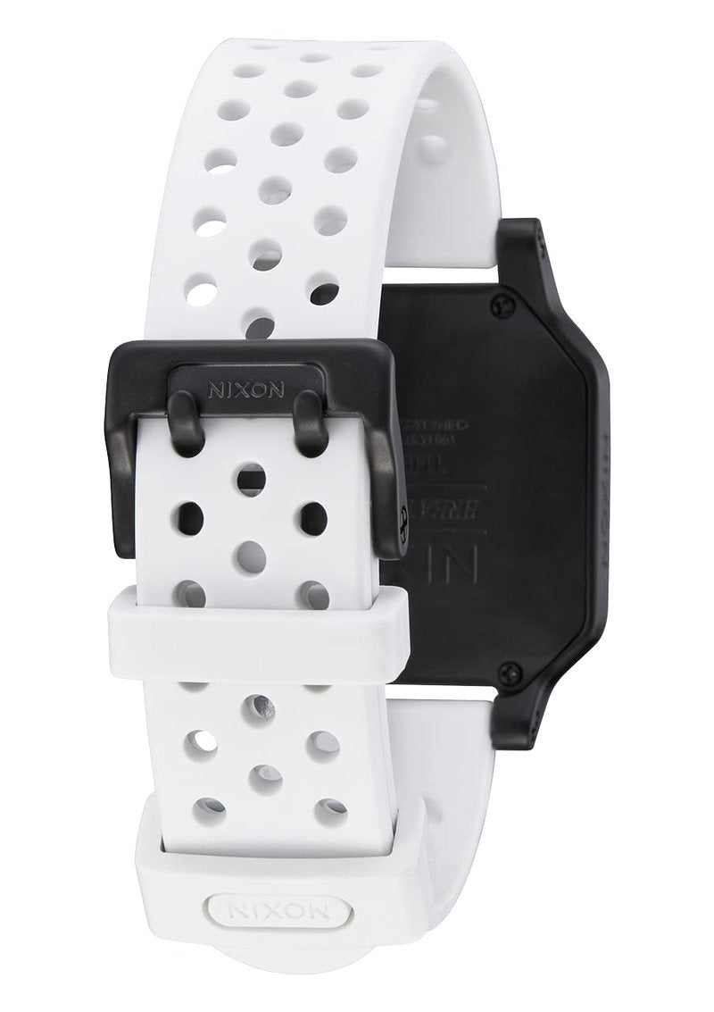 NIXON Heat A1320 - Digital Watch for Men and Women - 100M Water Resistant Exercise Workout and Running Watch - Mens Ultra Thin Lightweight Sport Watches - Custom 38 mm LCD Display, 20mm PU Band