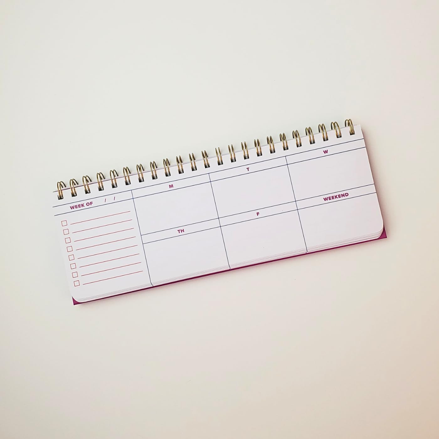 Molly & Rex Statement Shapes Red Undated Planner (38243)