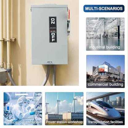 3P 60Amp 240V 3 Wire Heavy Duty Safety Switches£¬Ac Disconnect Switches Box£¬Quick Disconnect Safety Switch