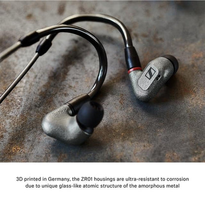 Sennheiser IE 600 In-Ear Audiophile Headphones - TrueResponse Transducers for Equisitely Neutral Sound, Includes balanced cable, Gray, Black