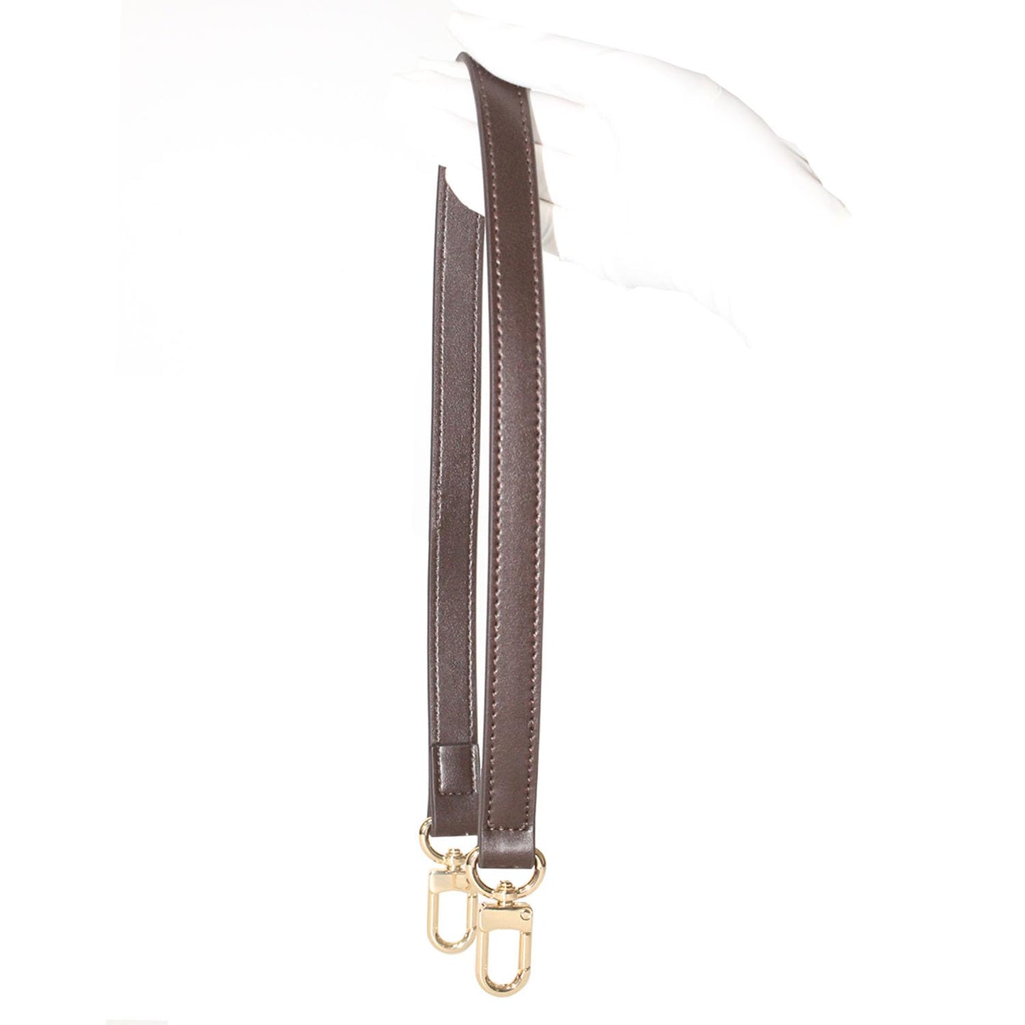 RYYXZXL Leather handbag strap, suitable for changing shoulder straps on L V handbags and bucket bags(Coffee brown-W:0.7in,L：25.6in)