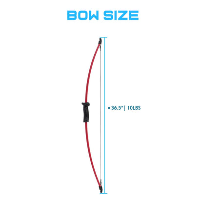 Recurve Bow and Arrow Set,with Quiver Target Finger Tab Armguard for Archery Youth Junior Beginner Longbow Training Target Practice Outdoor