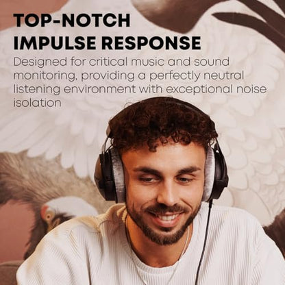 beyerdynamic DT 770 Pro Studio Headphones - Over-Ear, Closed-Back, Professional Design for Recording and Monitoring (80 Ohm, Grey) (Renewed)